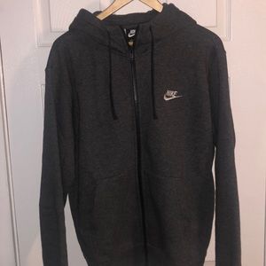 Nike Full Zip Dark Gray Hoodie